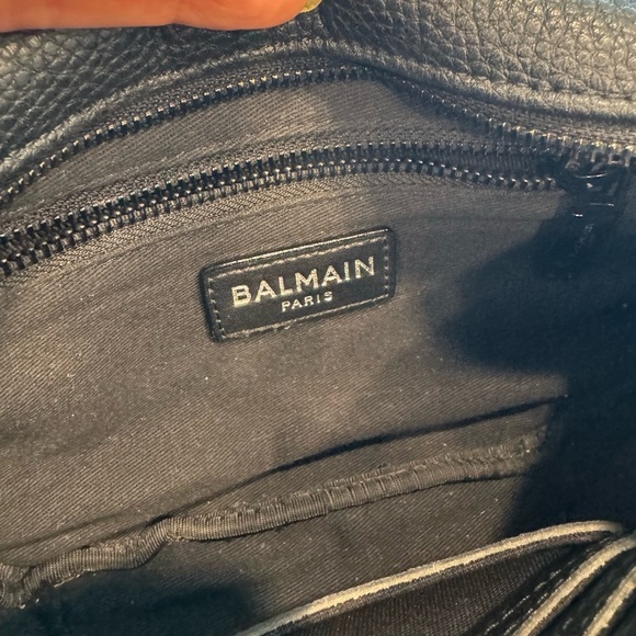 Balmain Paris Black Leather Bum Bag - Picture 8 of 13